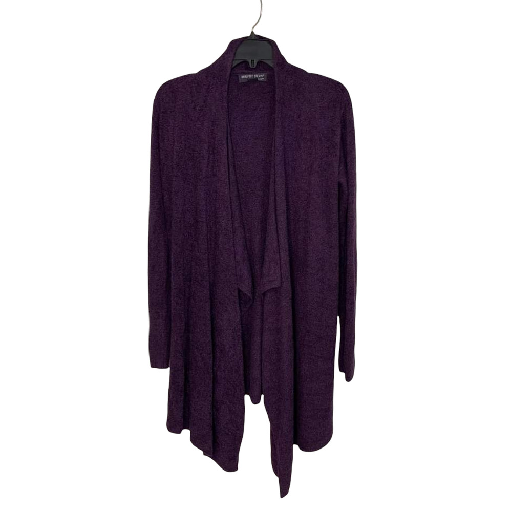 BAREFOOT‎ DREAMS Bamboo Chic Lite Purple Cardigan Size S/M #a269946